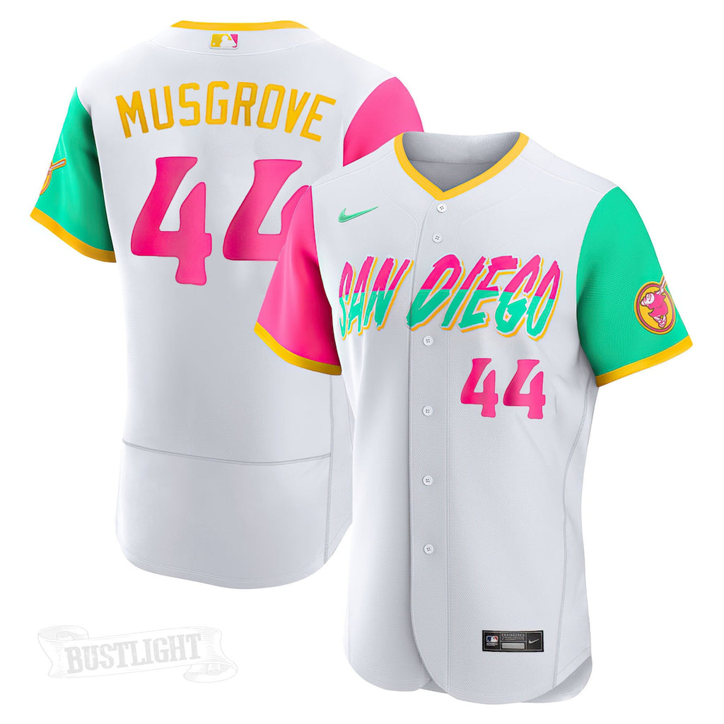 Youth's San Diego Padres White 2022 City Connect Player Jersey - All Stitched