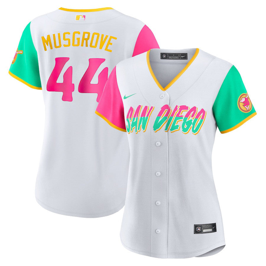 Women's San Diego Padres White 2022 City Connect Player Jersey - All Stitched