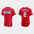 Men's Miami Marlins City Connect Authentic Jersey - All Stitched