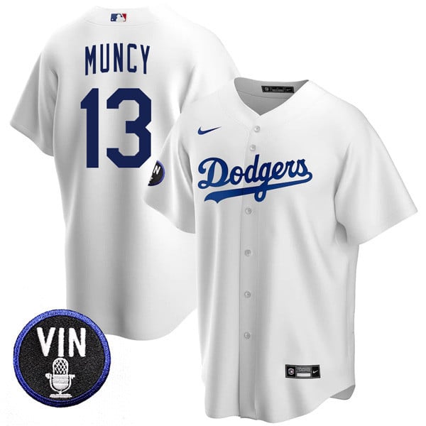 Men’s Los Angeles Dodgers Vin Scully Tribute Cool Base Jersey – All Stitched