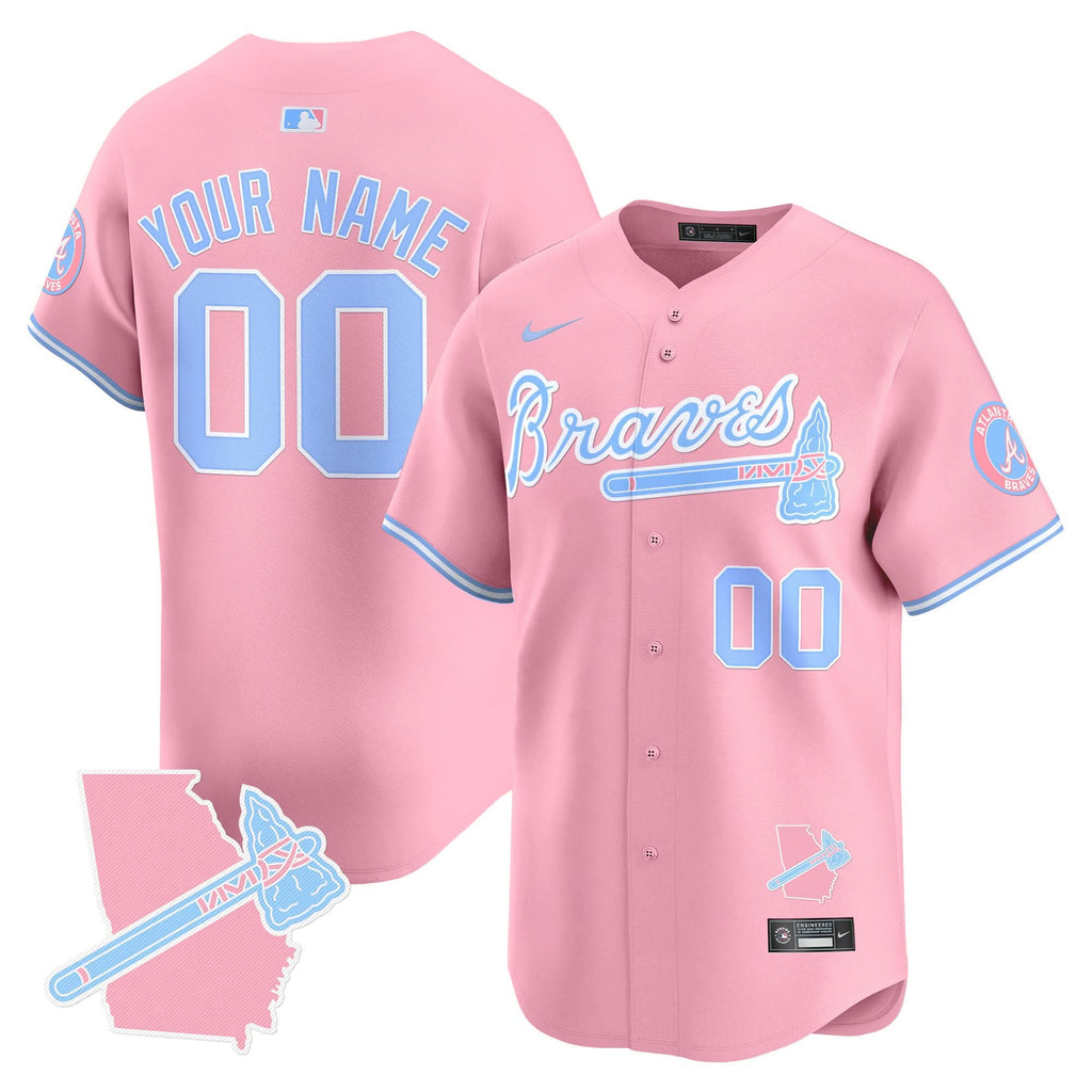 AB Bubblegum Pink Vapor Premier Limited Custom Jersey - Stitched
