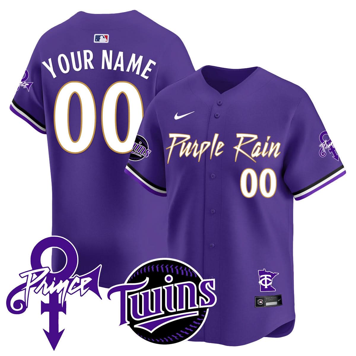 Custom MT Prince Patch Limited Jersey N1 - Stitched