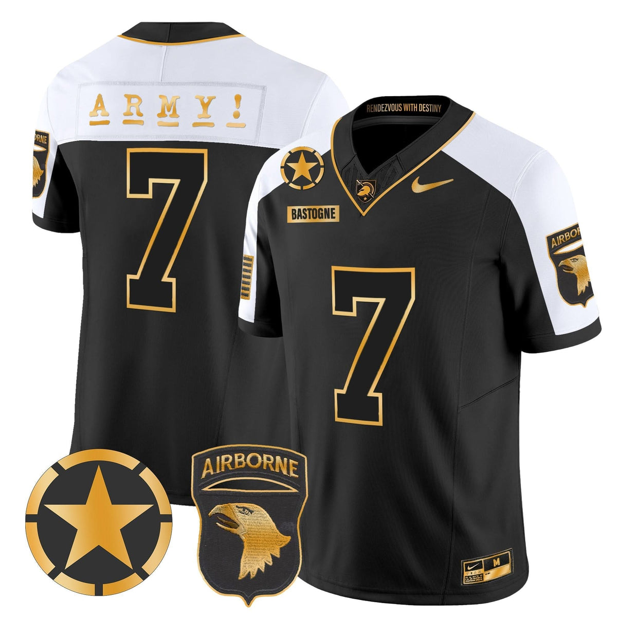 ABK 101st Airborne Division Patch 2024 Gold Vapor Limited Jersey