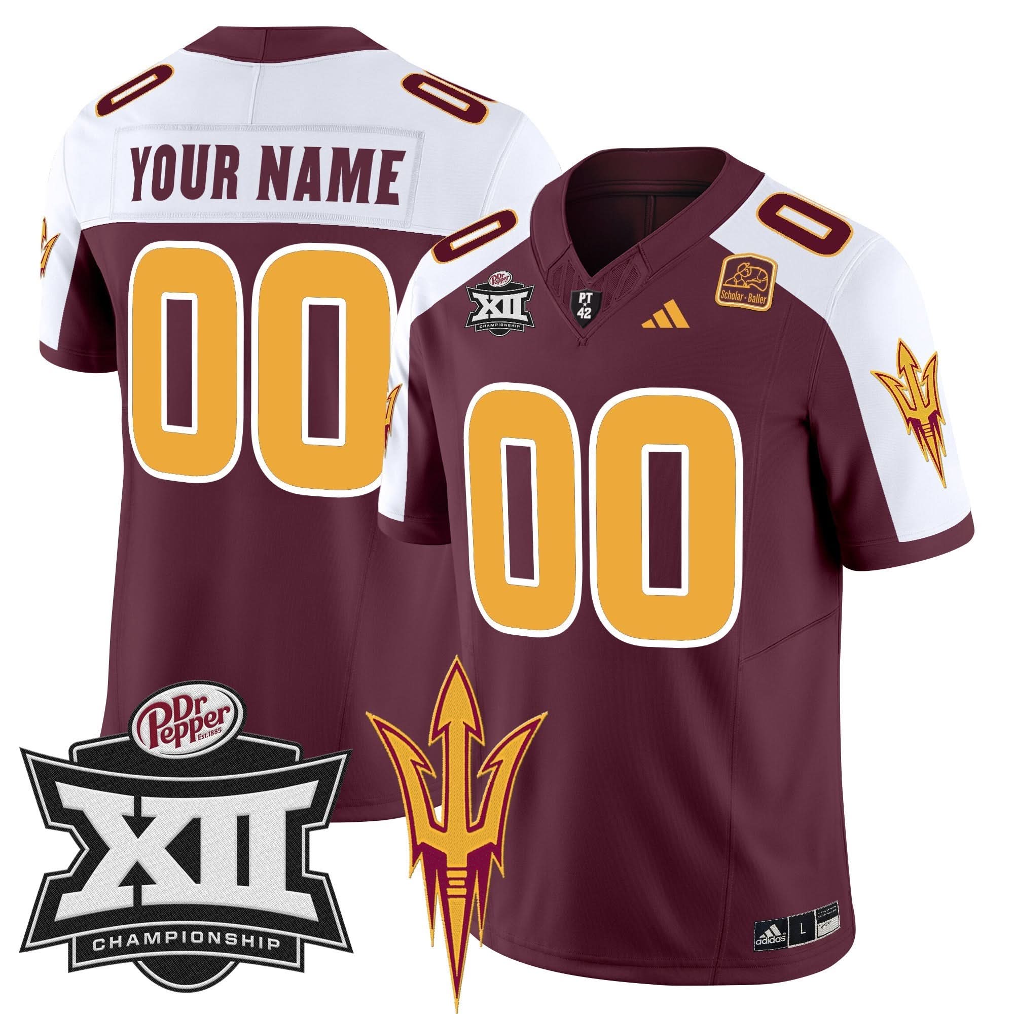 SD 2024 Big 12 Championship Patch Vapor Limited Custom Jersey