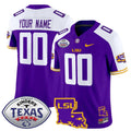 LSU 2024 Texas Bowl Patch Vapor Limited Custom Jersey