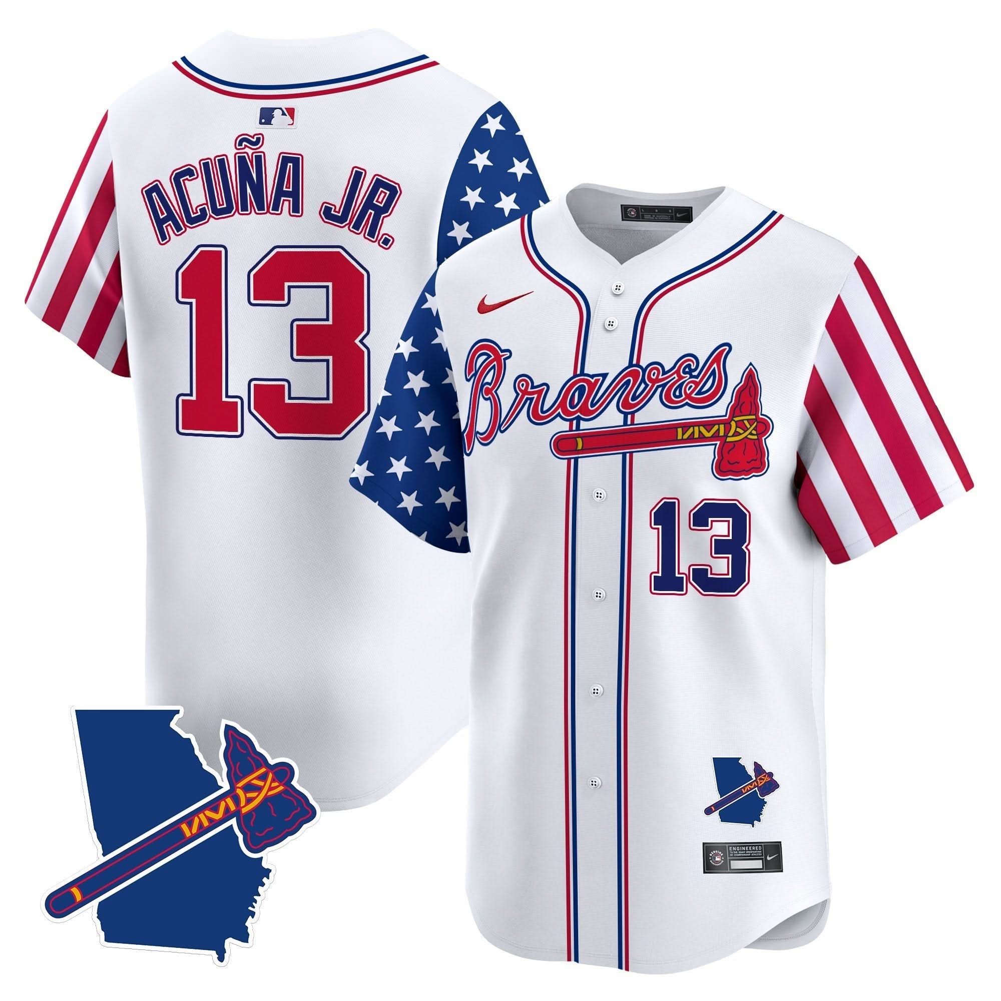 AB 2025 Independence Day Vapor Premier Limited Jersey N1 - Stitched