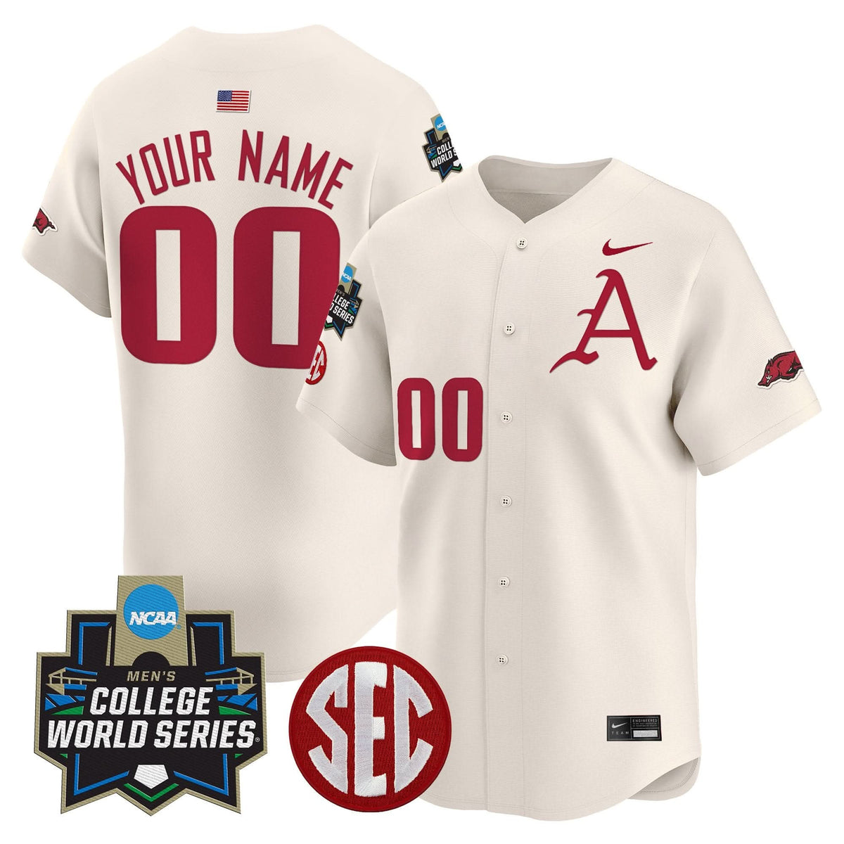 AR 2025 World Series Vapor Premier Limited Custom Jersey - Stitched