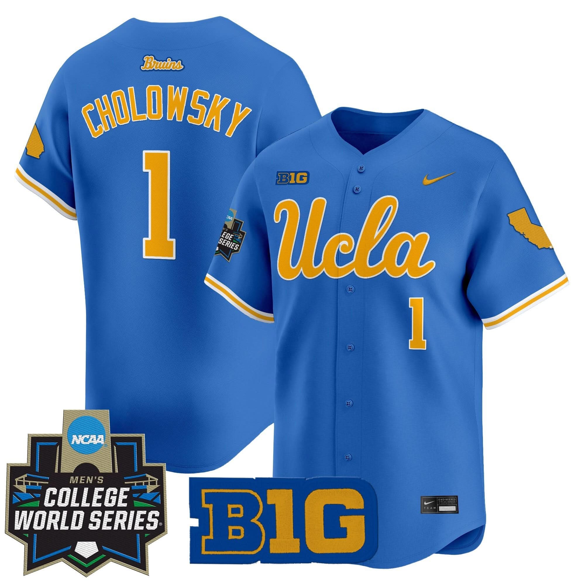 UCLA 2025 World Series Vapor Premier Limited Jersey - Stitched