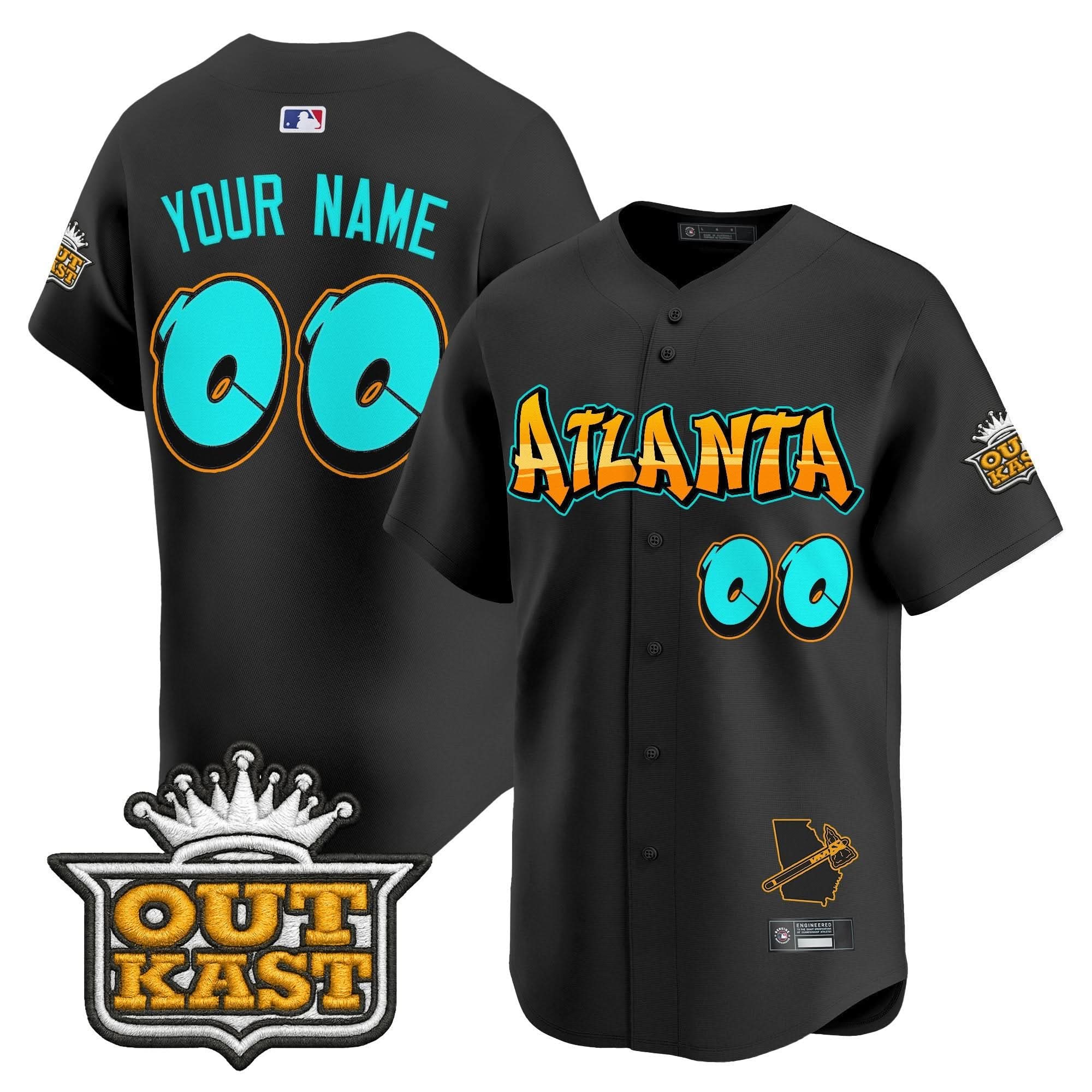 AB 'Graffiti A-Town Edition' Vapor Premier Limited Custom Jersey - Stitched