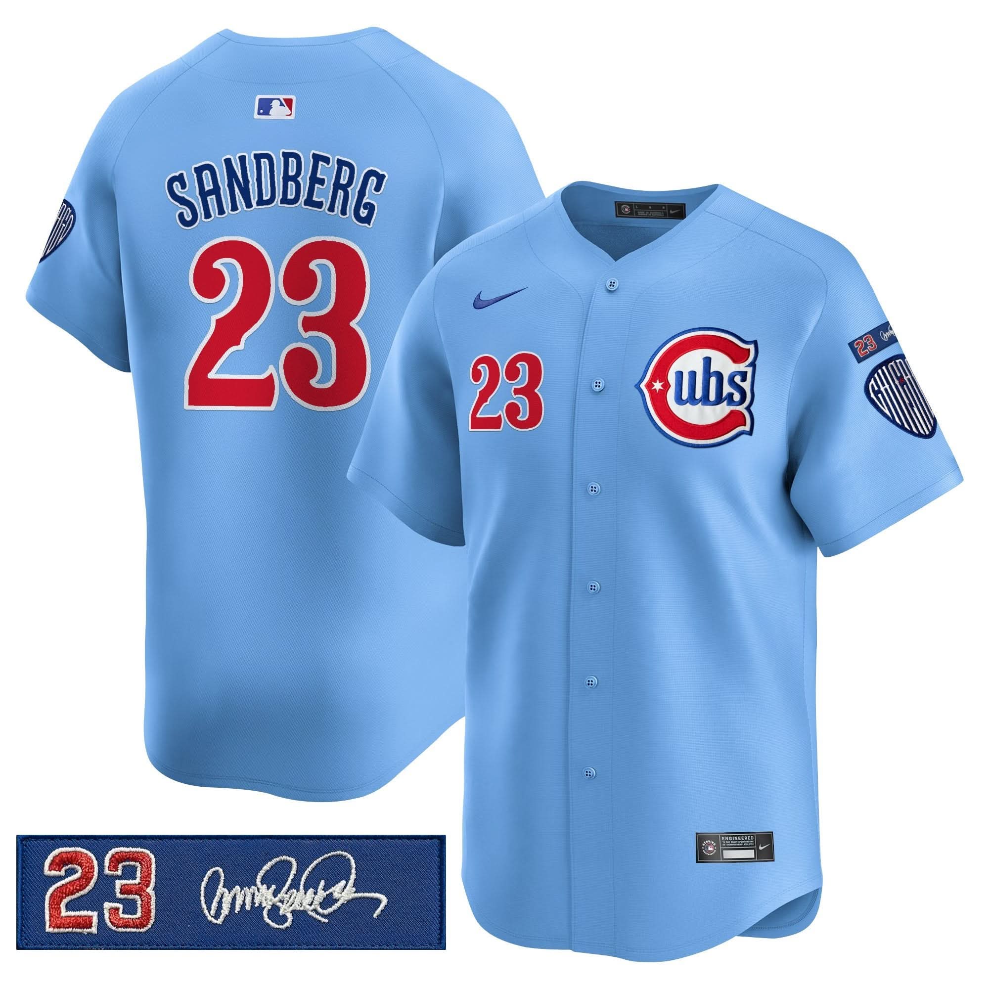 CC 'Ryne Sandberg Tribute' Vapor Premier Limited Jersey V3 - Stitched
