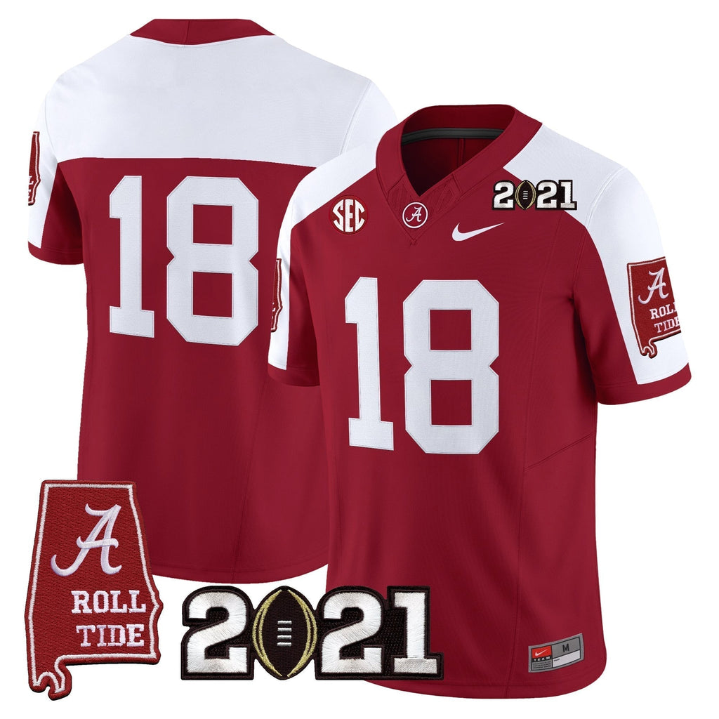 ACT '2021 CFP National Championship' Vapor Limited Jersey - Alabama Map