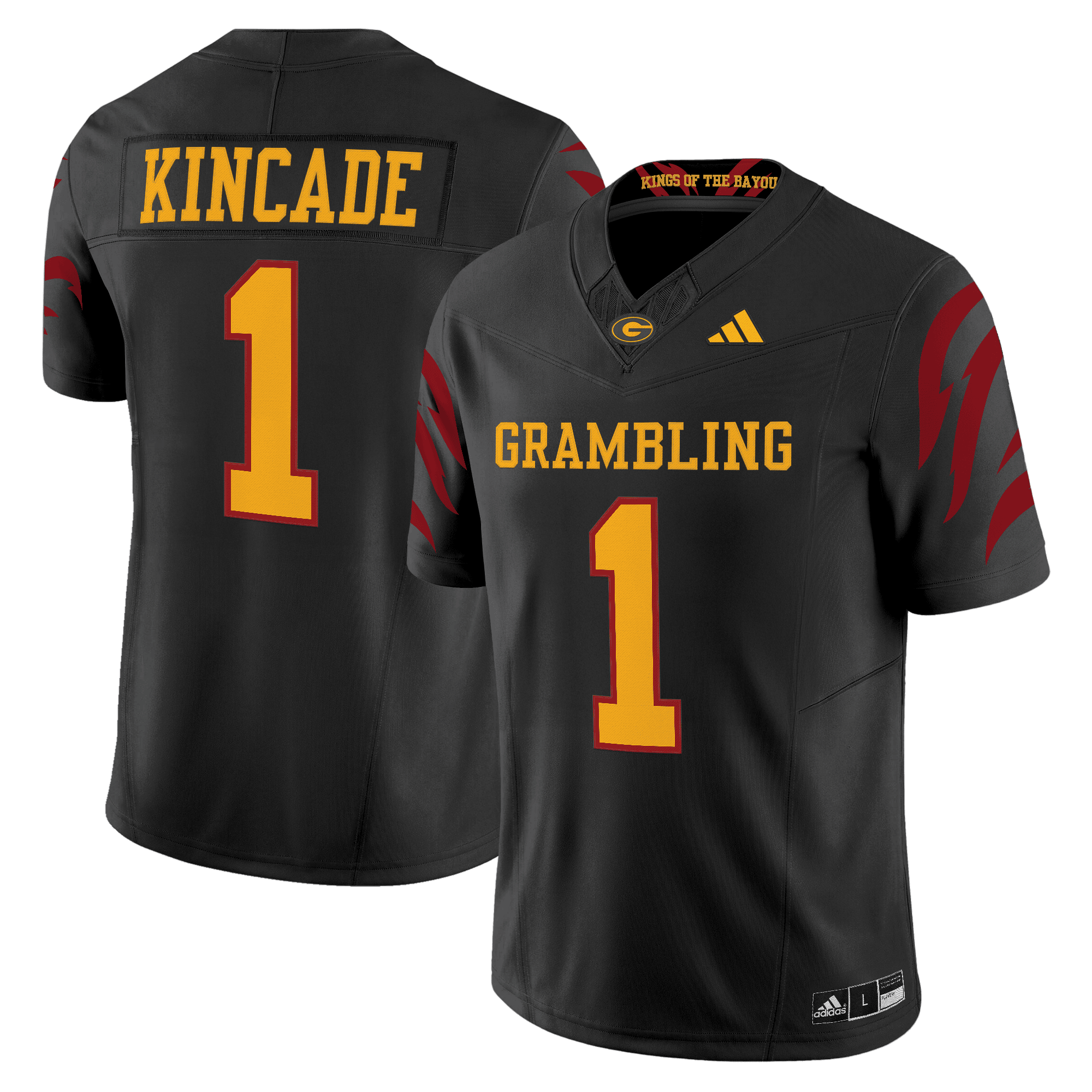 #1 Kincade Grambling Tigers 2025 Vapor Limited Jersey - All Stitched