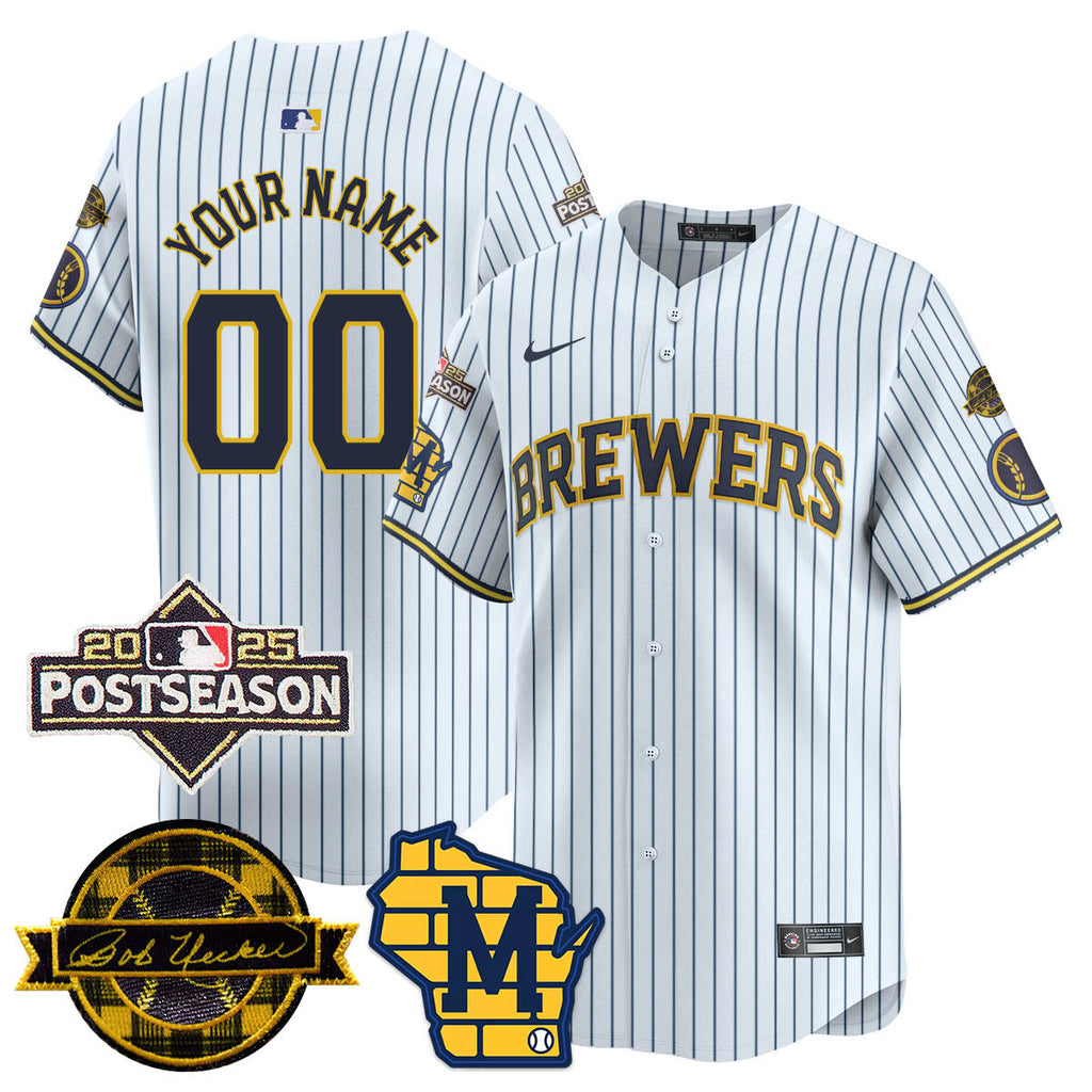 Milwaukee Brewers 2025 Postseason Jersey - All Stitched