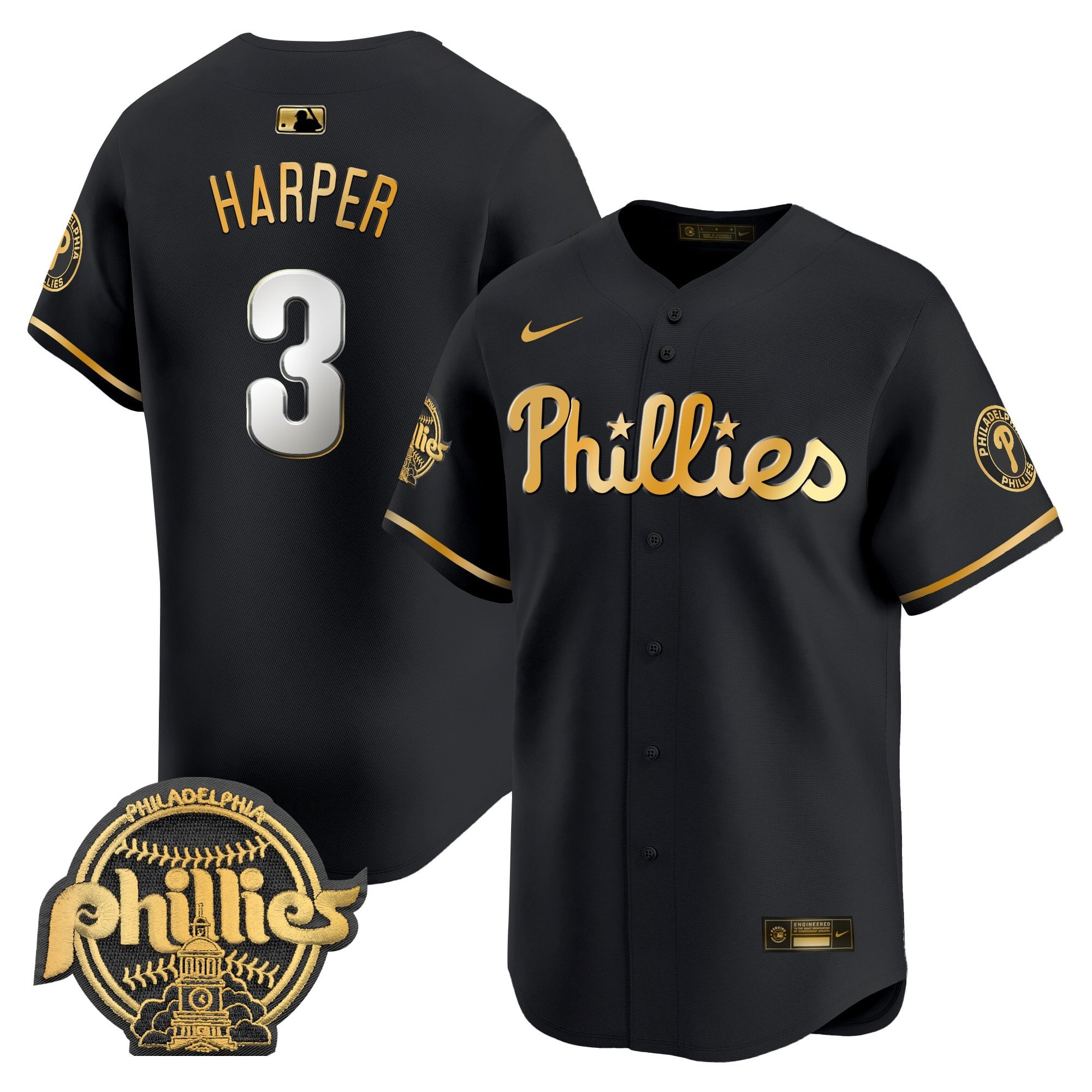 Men's Philadelphia Phillies 2025 Vapor Premier Limited Jersey - All Stitched