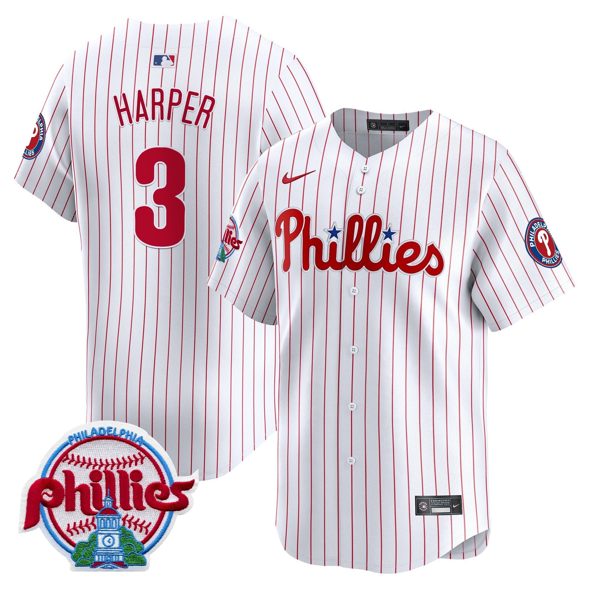 Men's Philadelphia Phillies 2025 Vapor Premier Limited Jersey - All Stitched