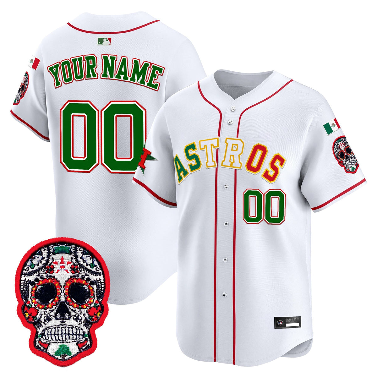 HOU Mexico 2025 'Día de los Muertos Edition' Vapor Premier Limited Custom Jersey - Stitched