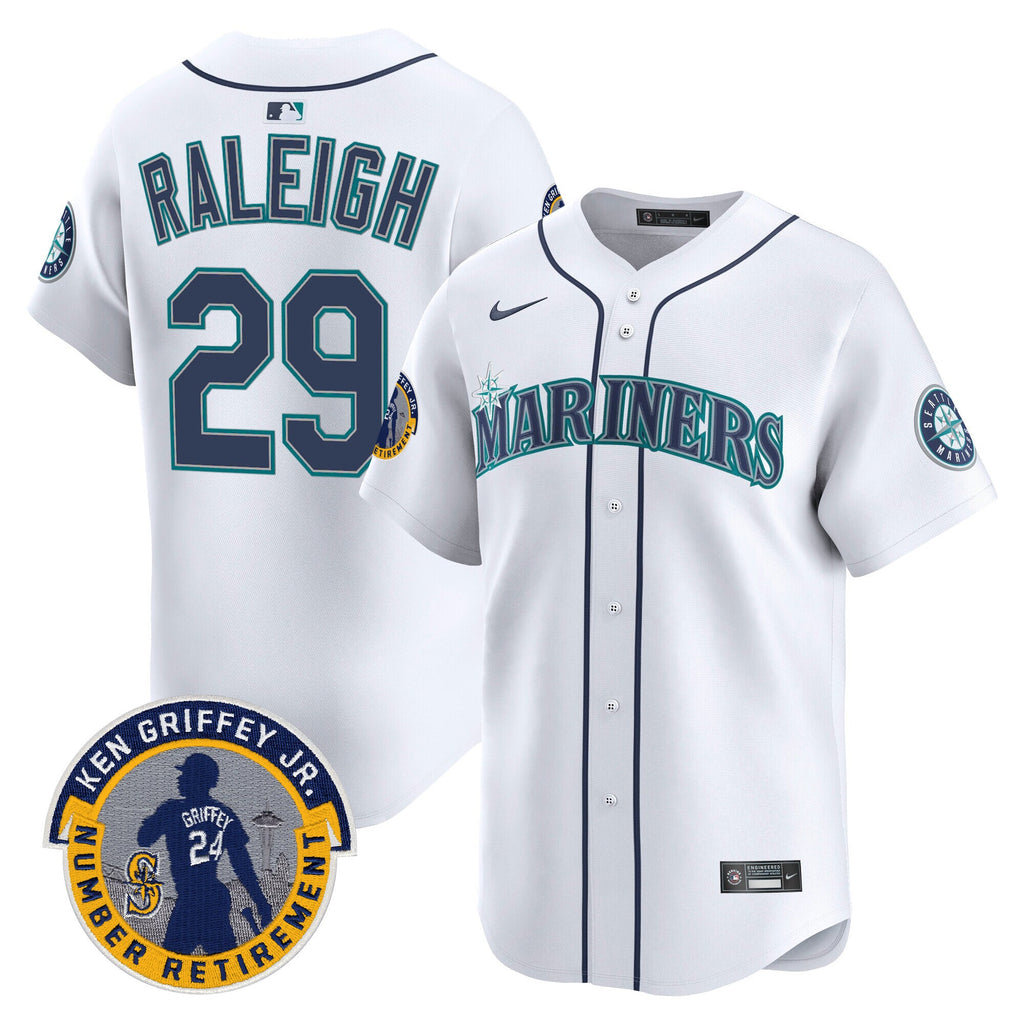 Men's Seattle Mariners 2025 Ken Griffey Jr. Patch Vapor Premier Limited Jersey - All Stitched