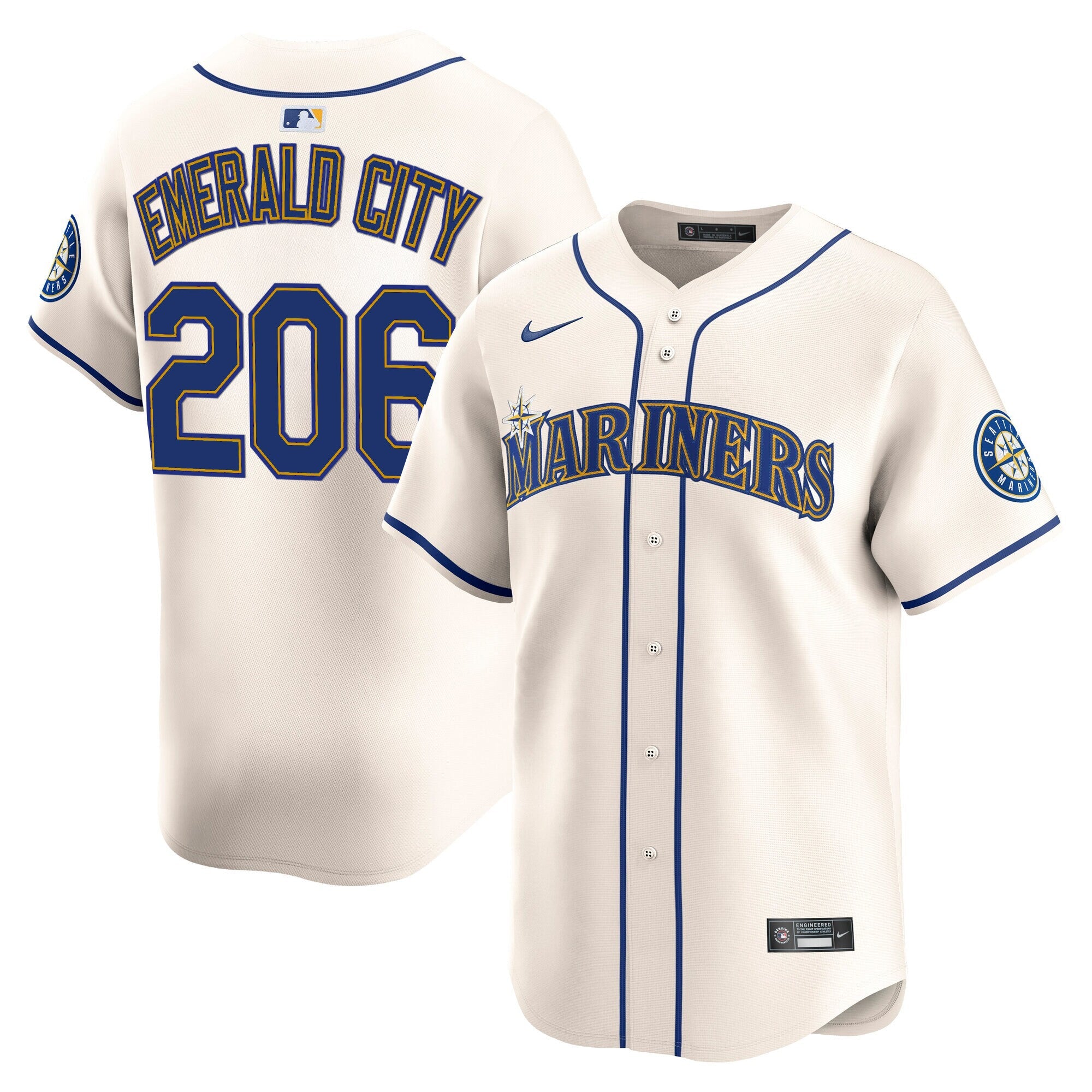 Men's Seattle Mariners 2025 Vapor Premier Limited Jersey V2 - All Stitched