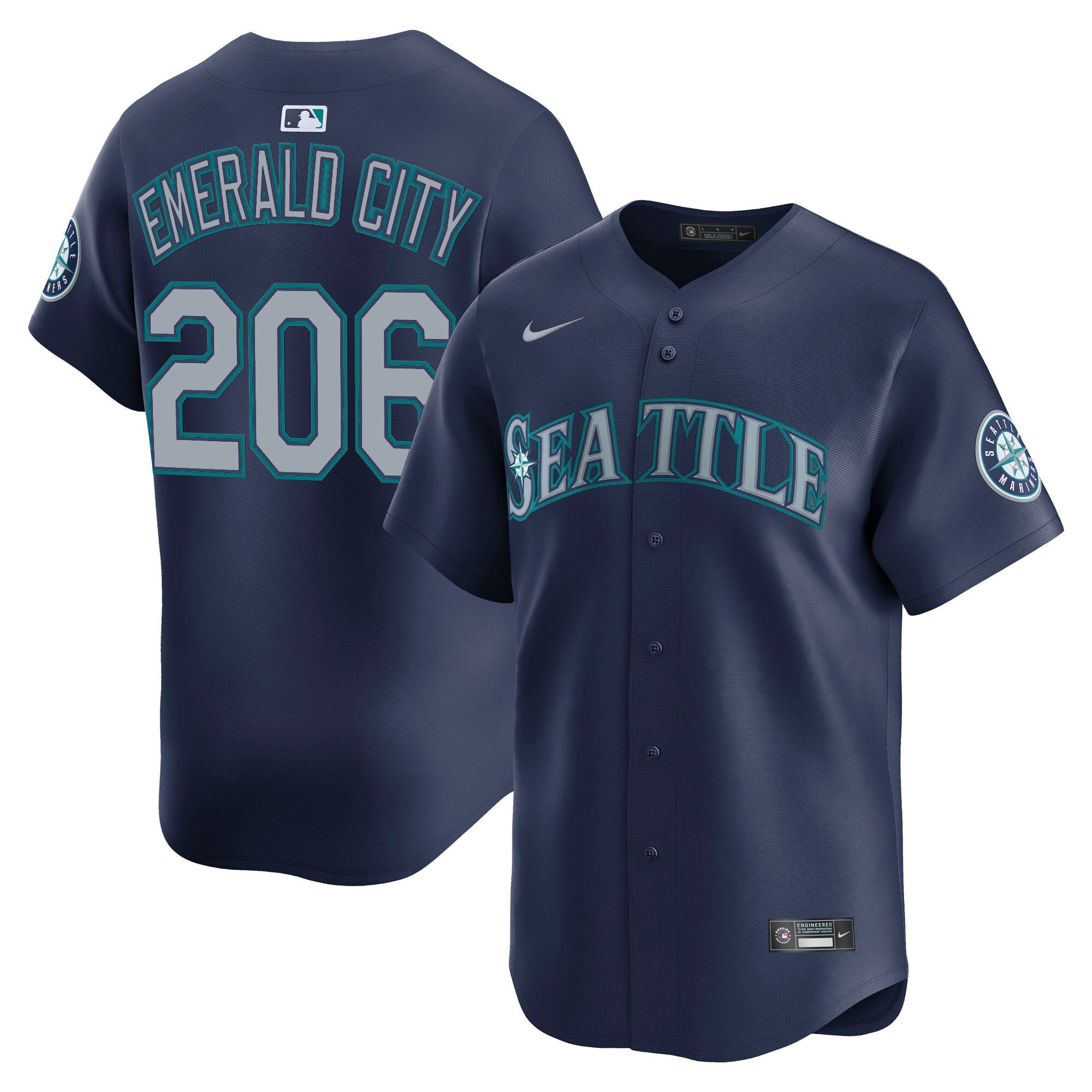 Men's Seattle Mariners 2025 Vapor Premier Limited Jersey V2 - All Stitched