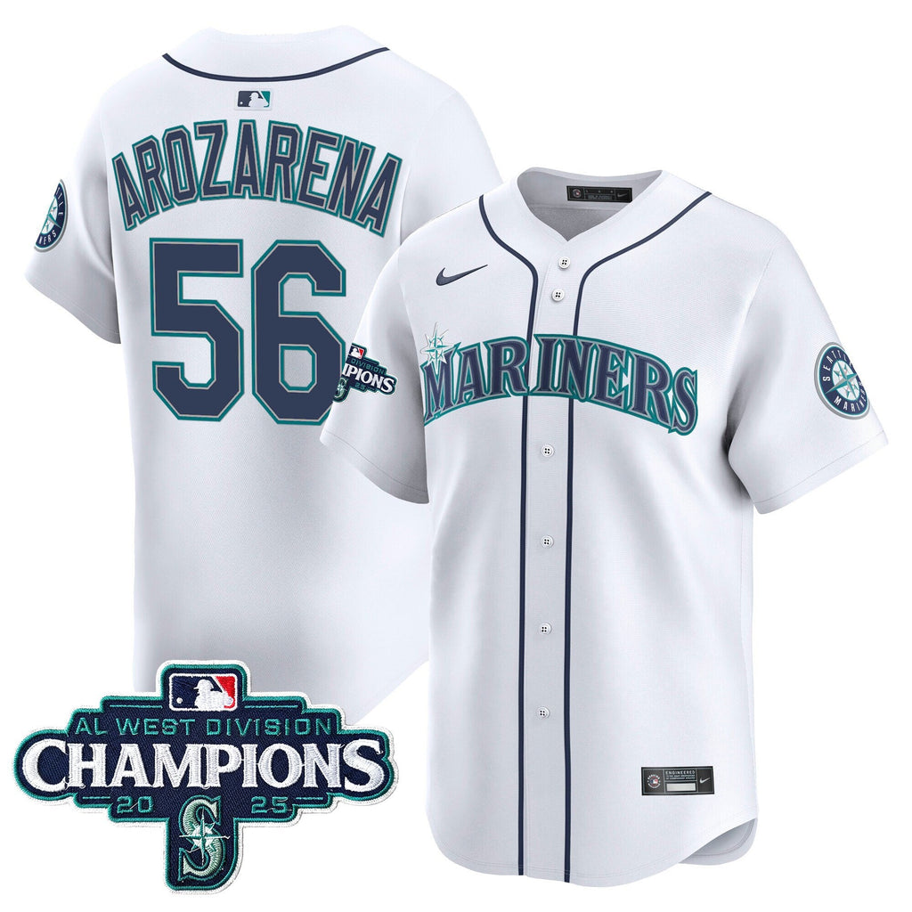 Men's Seattle Mariners 2025 AL West Division Champions Vapor Premier Jersey - All Stitched
