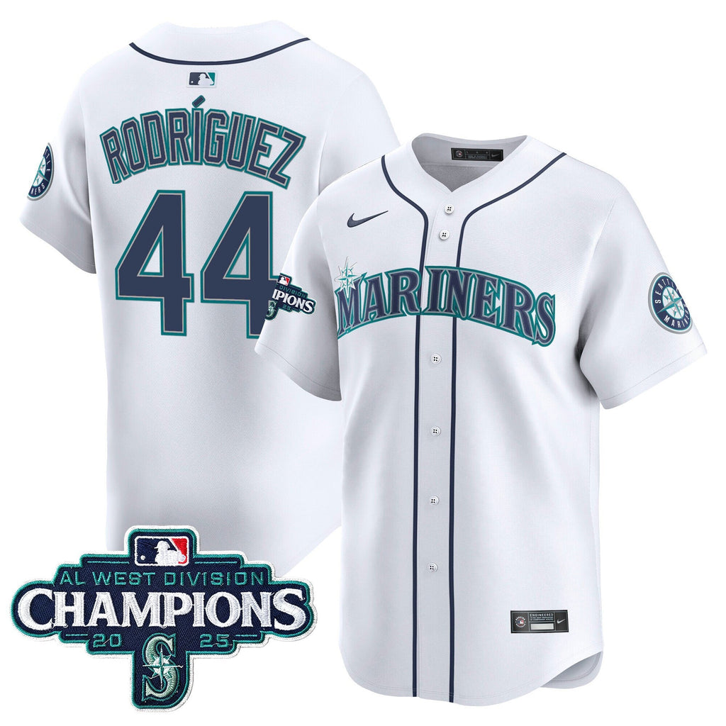 Men's Seattle Mariners 2025 AL West Division Champions Vapor Premier Jersey - All Stitched