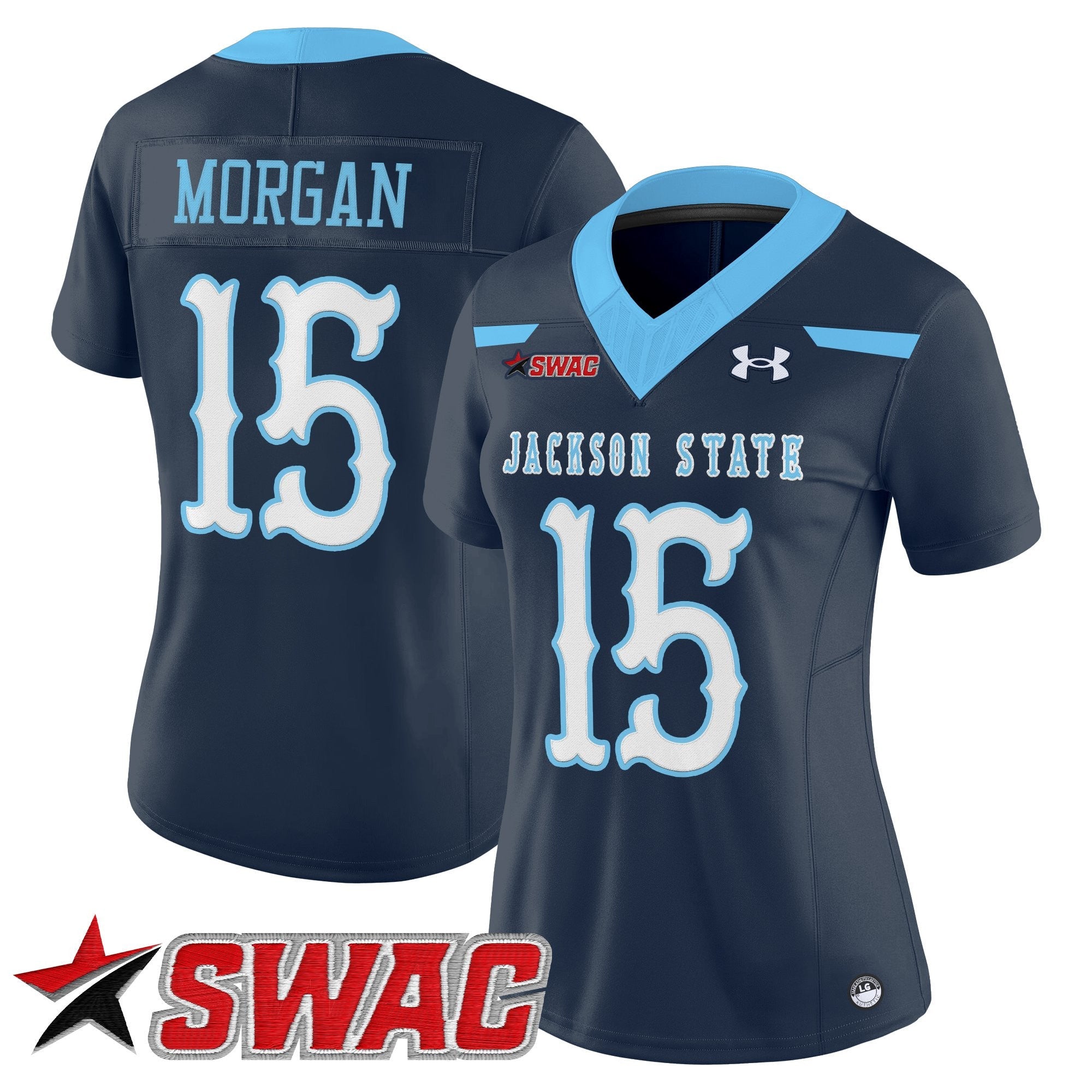 Women's Jackson State Tigers 2025 Vapor Limited Jersey V2 - All Stitched