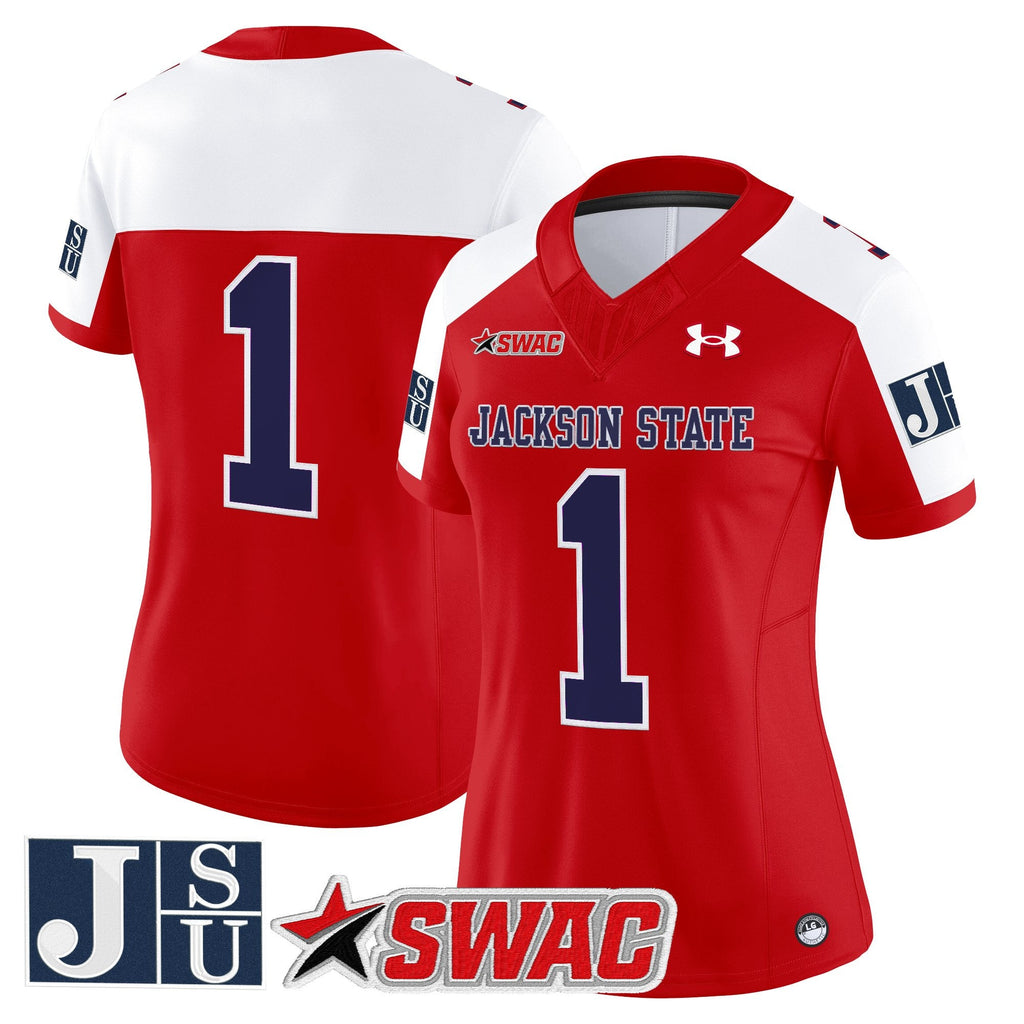 Women's Jackson State Tigers 2025 Vapor Limited Jersey - All Stitched