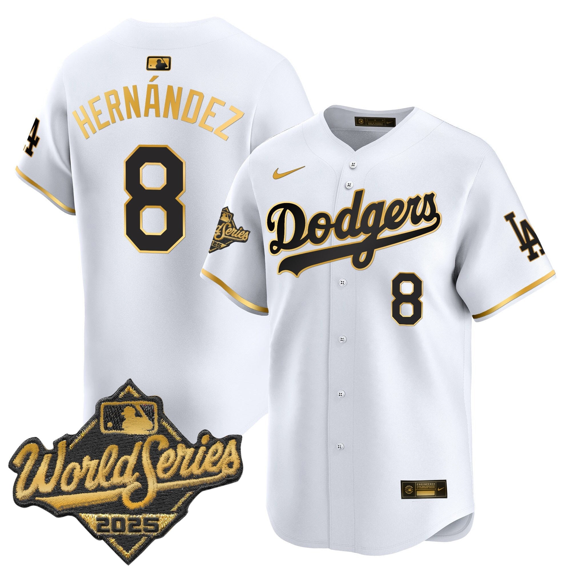 Men's Dodgers 2025 World Series Vapor Premier Limited Jersey - All Stitched