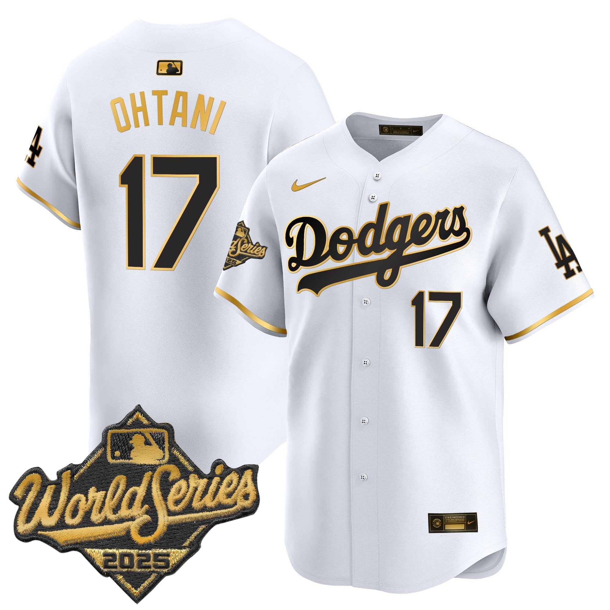Men's Dodgers 2025 World Series Vapor Premier Limited Jersey - All Stitched