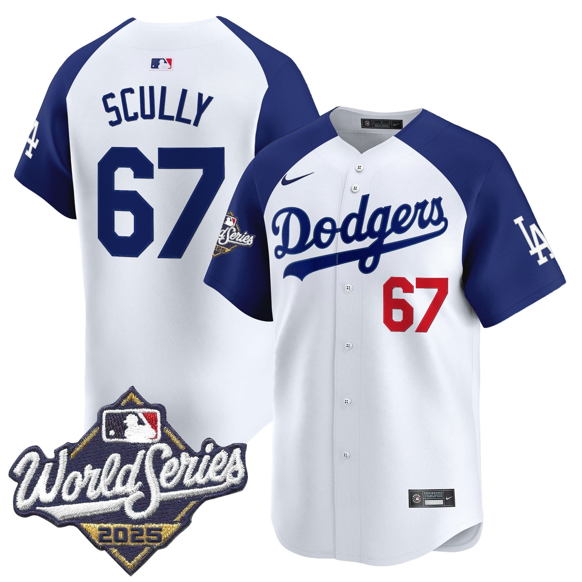 Men's Dodgers 2025 World Series Vapor Premier Limited Jersey - All Stitched