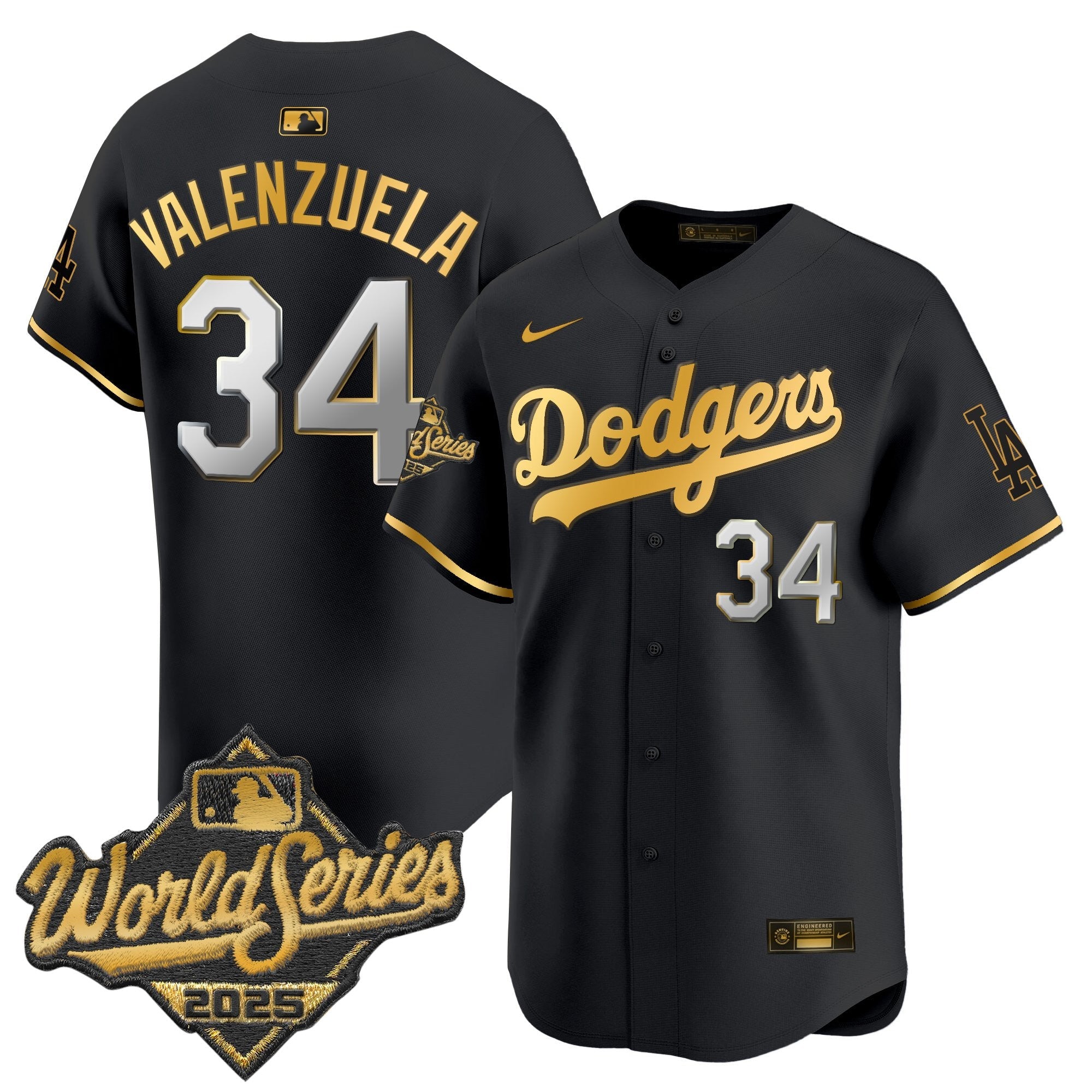 Men's Dodgers 2025 World Series Vapor Premier Limited Jersey - All Stitched