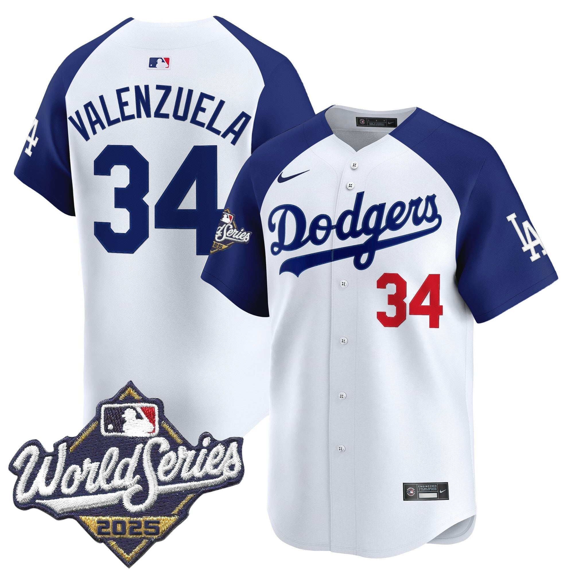 Men's Dodgers 2025 World Series Vapor Premier Limited Jersey - All Stitched