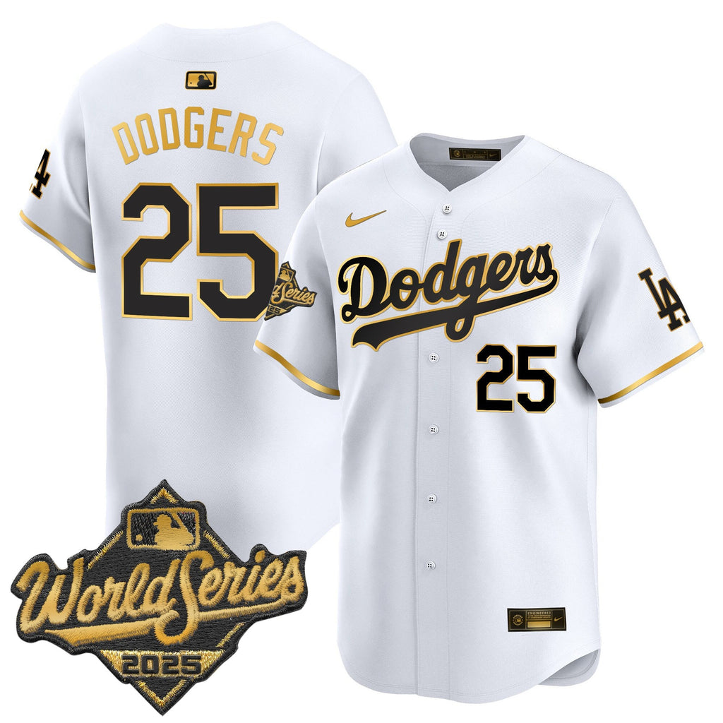 Men's Dodgers 2025 World Series Vapor Premier Limited Jersey - All Stitched