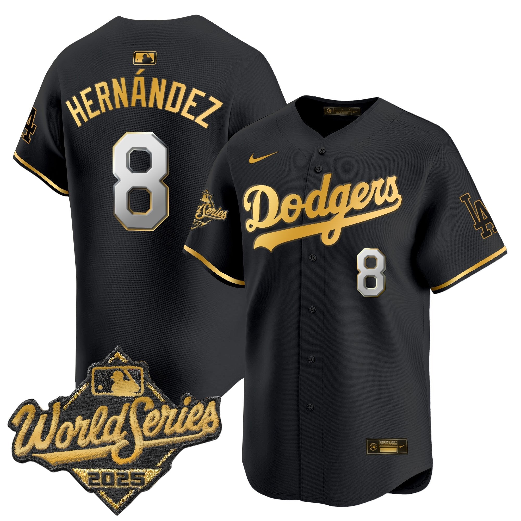 Men's Dodgers 2025 World Series Vapor Premier Limited Jersey - All Stitched