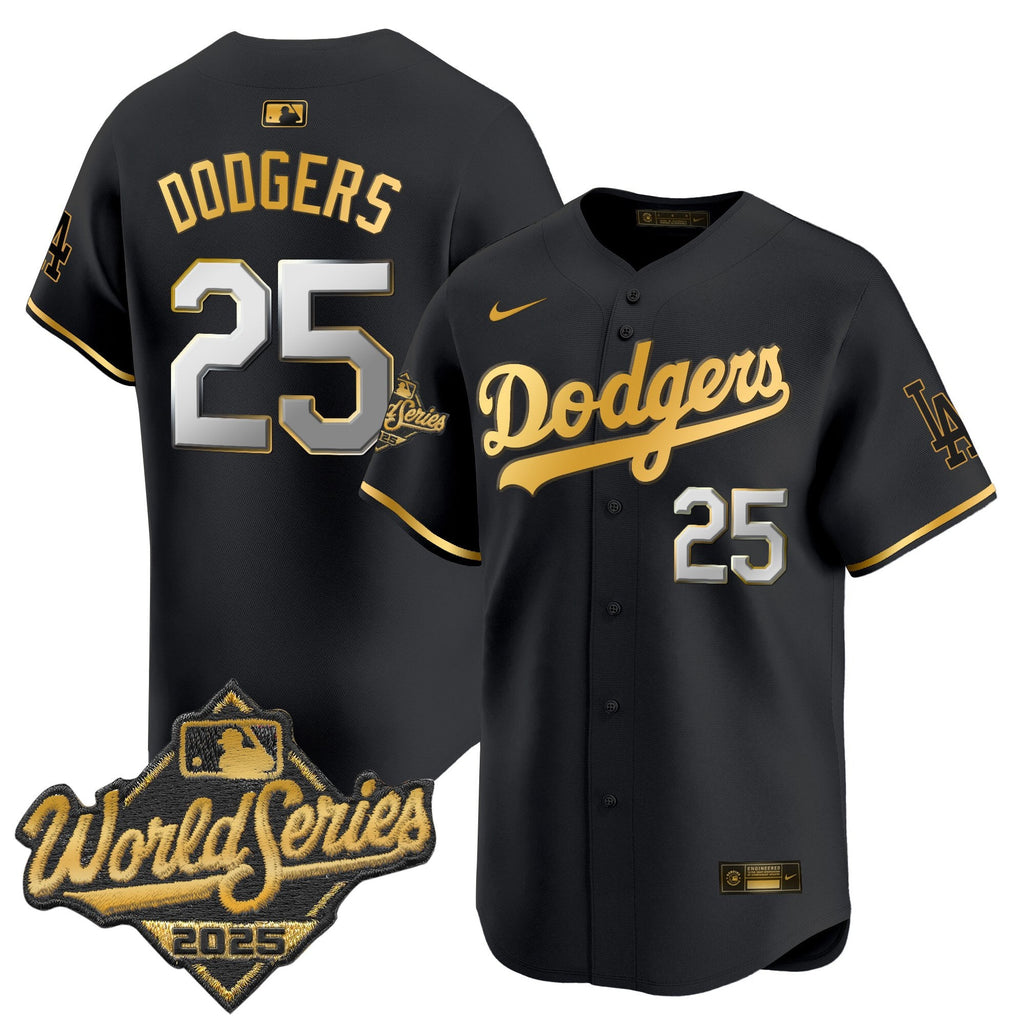 Men's Dodgers 2025 World Series Vapor Premier Limited Jersey - All Stitched