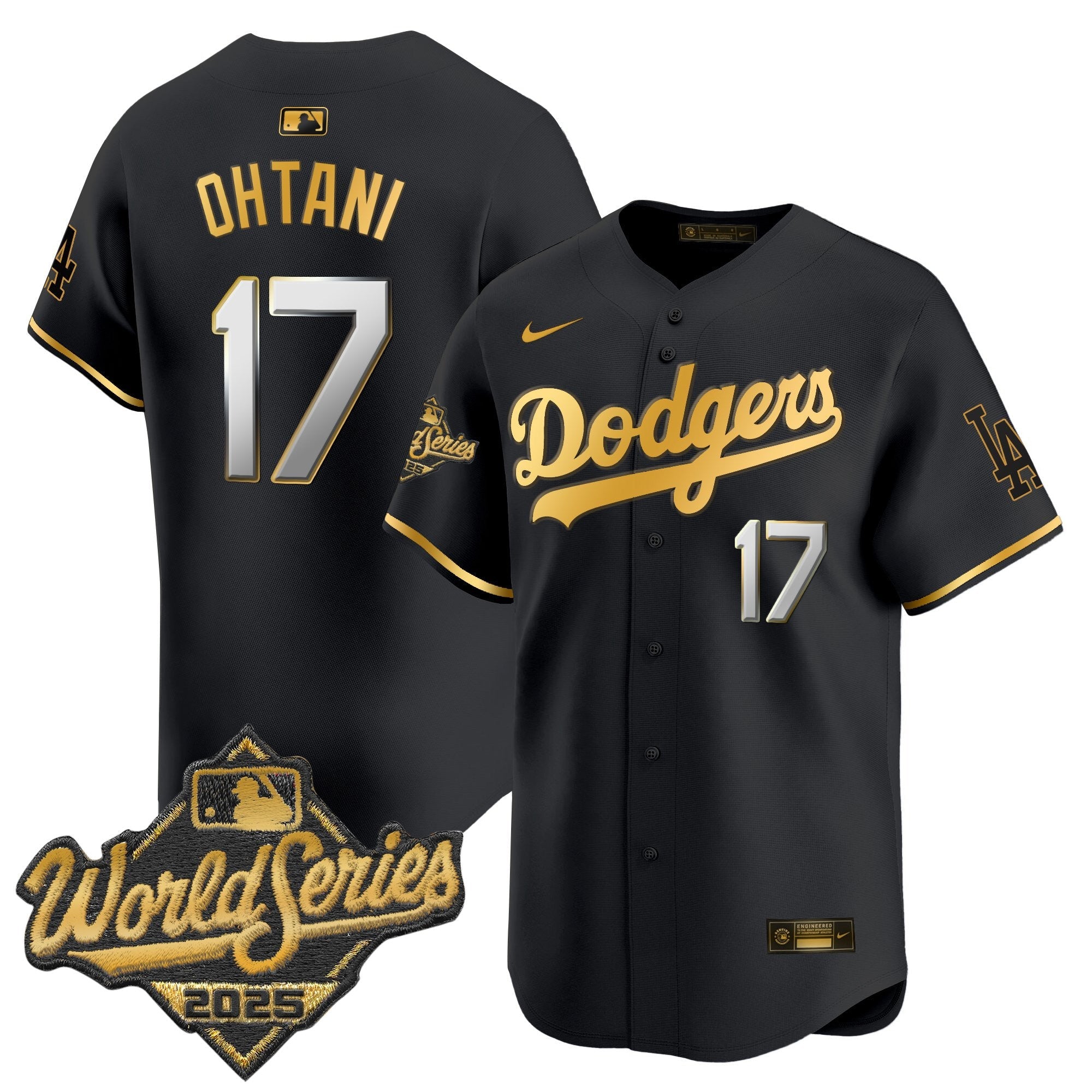 Men's Dodgers 2025 World Series Vapor Premier Limited Jersey - All Stitched