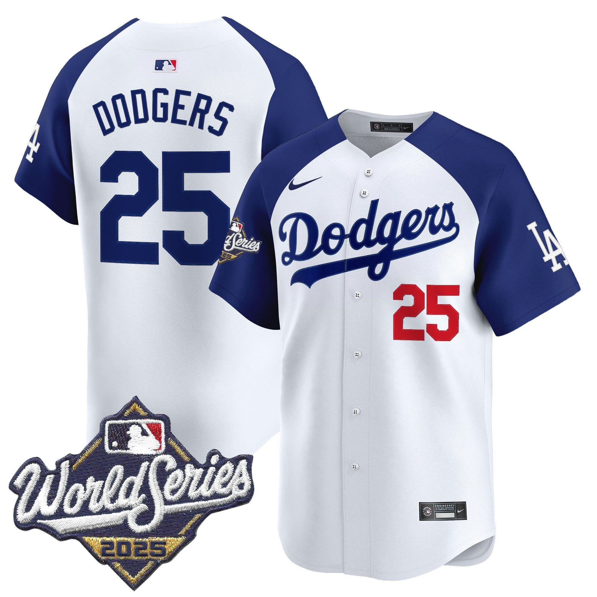 Men's Dodgers 2025 World Series Vapor Premier Limited Jersey - All Stitched