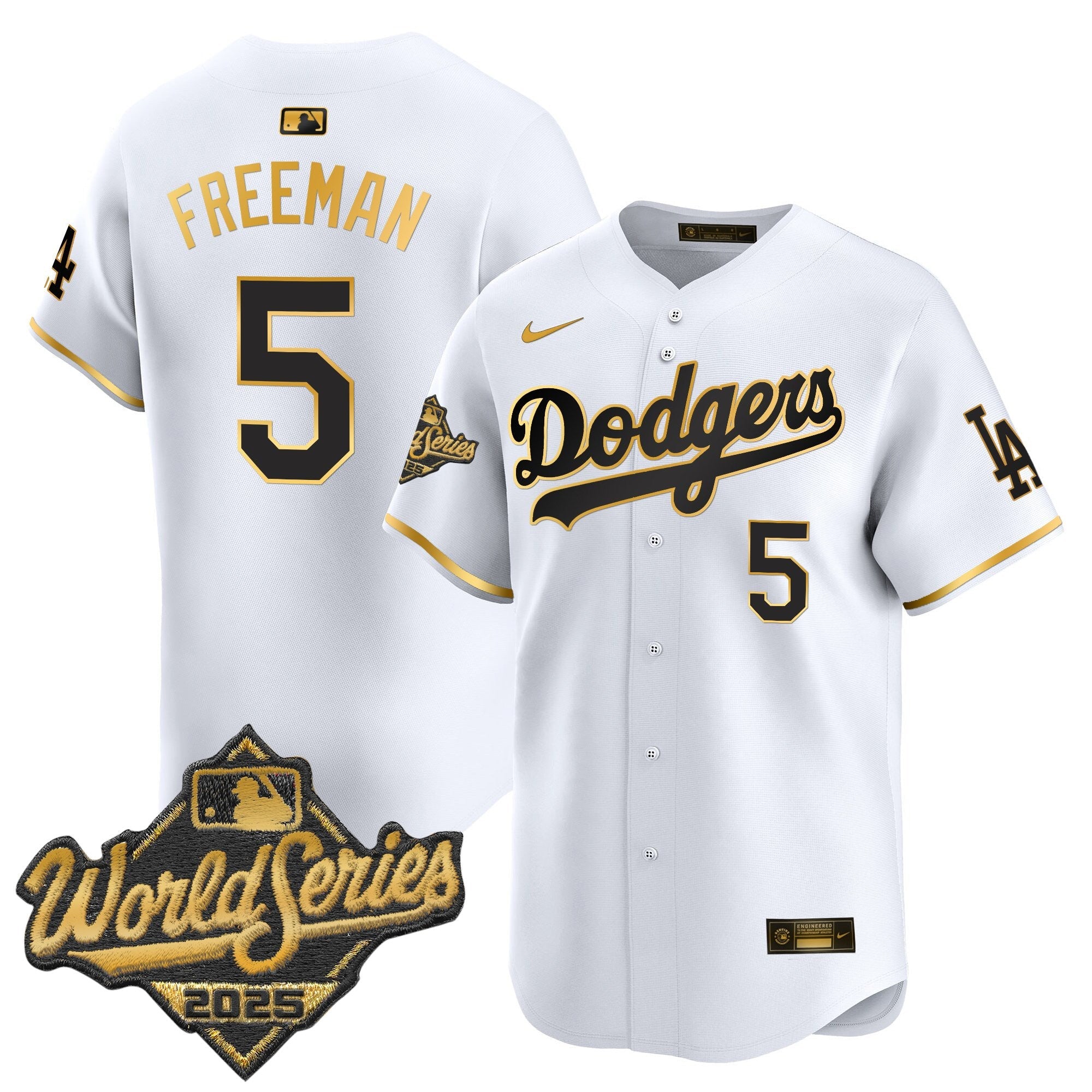 Men's Dodgers 2025 World Series Vapor Premier Limited Jersey - All Stitched
