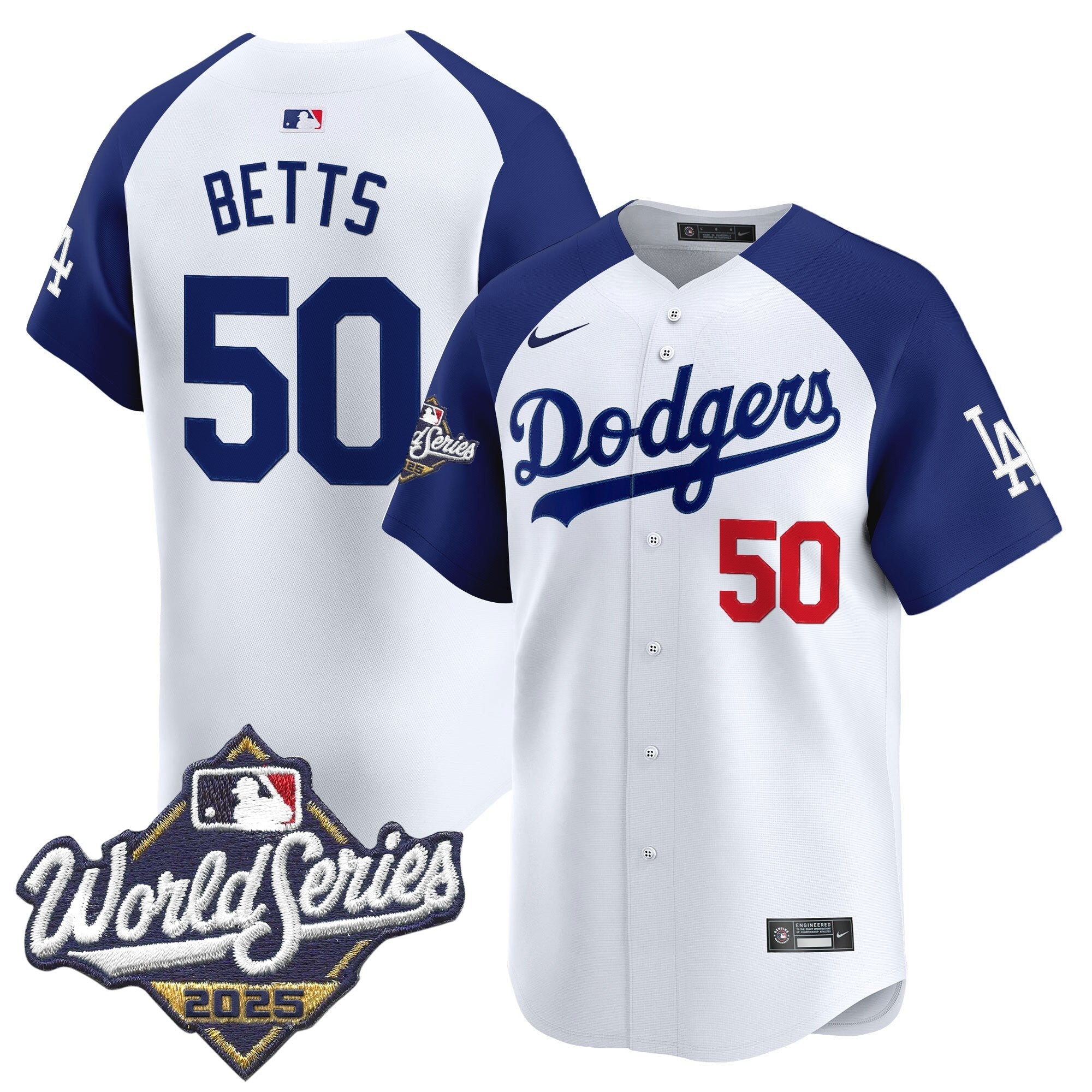 Men's Dodgers 2025 World Series Vapor Premier Limited Jersey - All Stitched