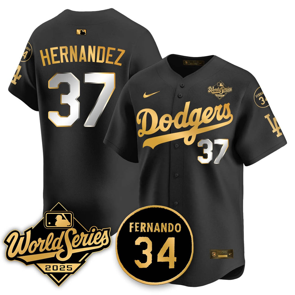 Los Angeles Dodgers 2025 National League Champions Jersey - All Stitched