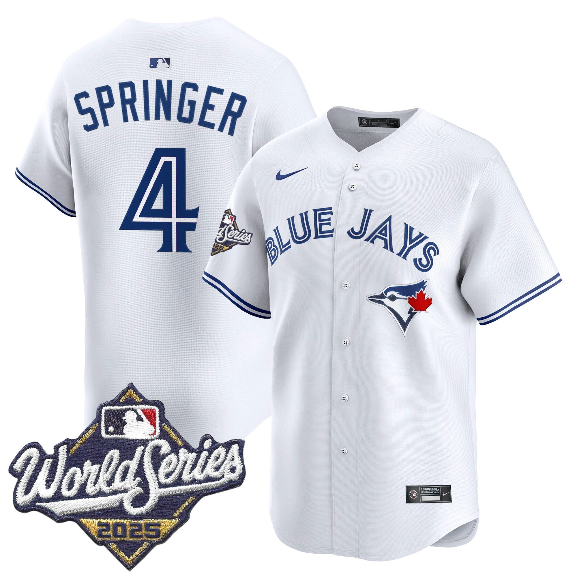 Men's Toronto Blue Jays 2025 World Series Vapor Premier Limited Jersey - All Stitched
