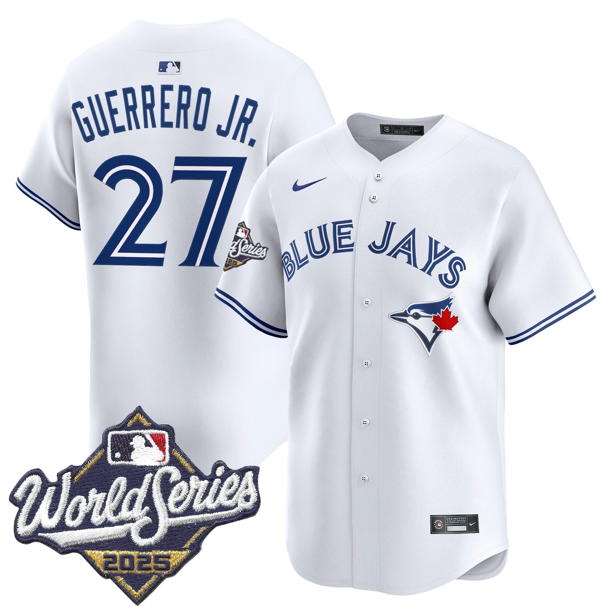 Men's Toronto Blue Jays 2025 World Series Vapor Premier Limited Jersey - All Stitched