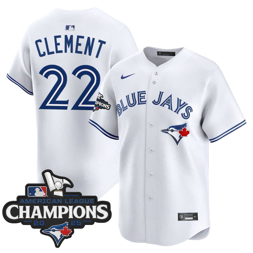 Men's Toronto Blue Jays 2025 American League Champions Vapor Premier Limited Jersey - All Stitched
