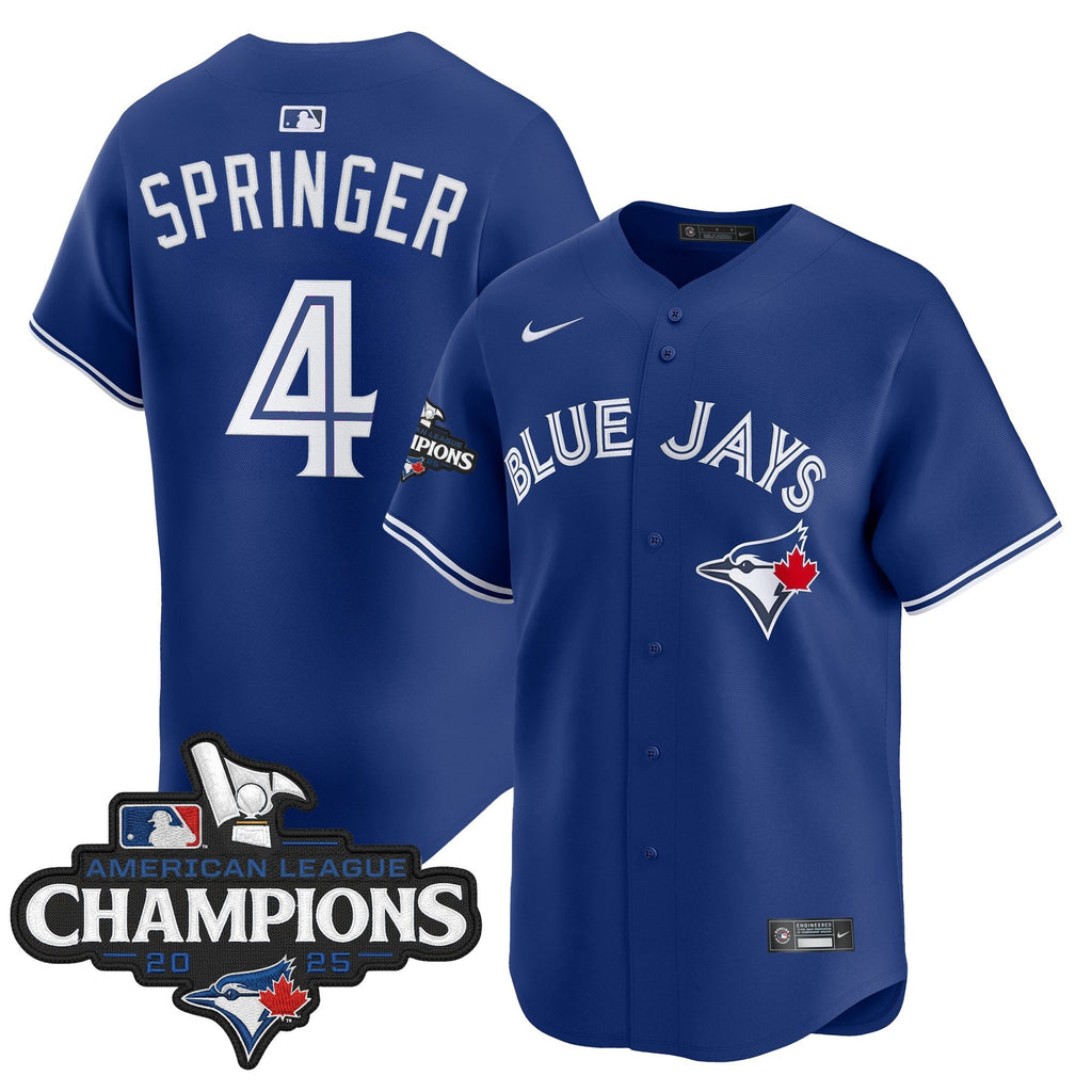 Men's Toronto Blue Jays 2025 American League Champions Vapor Premier Limited Jersey - All Stitched