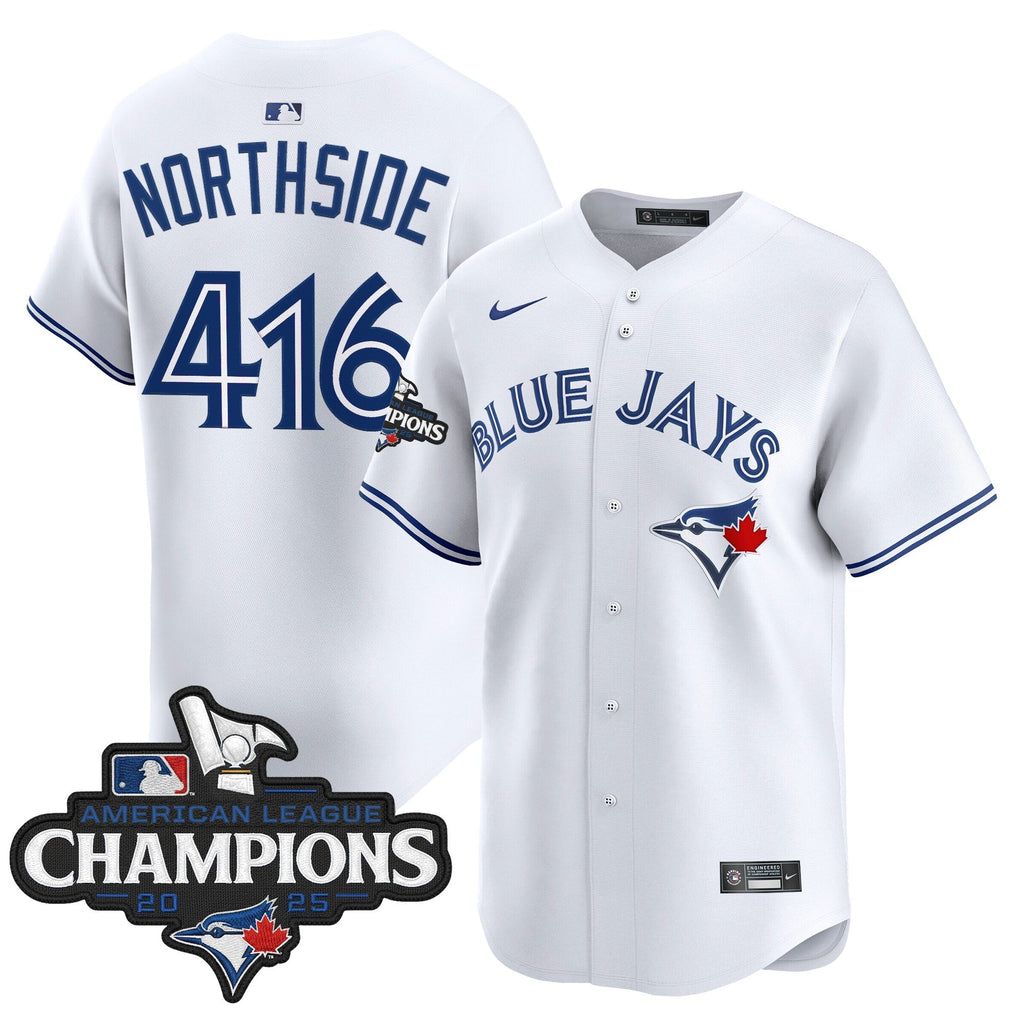 Men's Toronto Blue Jays 2025 American League Champions Vapor Premier Limited Jersey - All Stitched