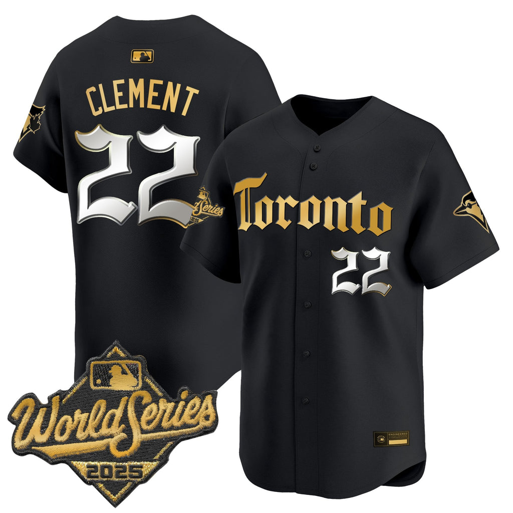 Men's Toronto Blue Jays 2025 World Series Vapor Premier Limited Jersey - Gothic North Edition - All Stitched