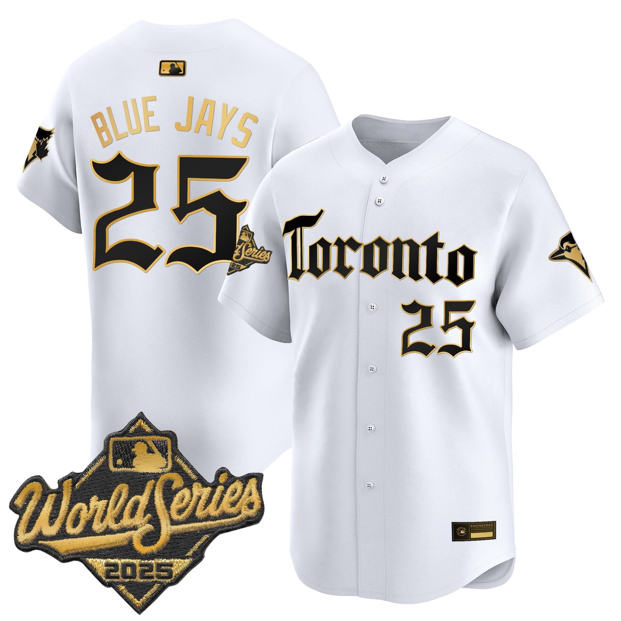 Men's Toronto Blue Jays 2025 World Series Vapor Premier Limited Jersey - Gothic North Edition - All Stitched