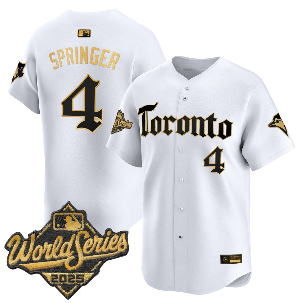 Men's Toronto Blue Jays 2025 World Series Vapor Premier Limited Jersey - Gothic North Edition - All Stitched
