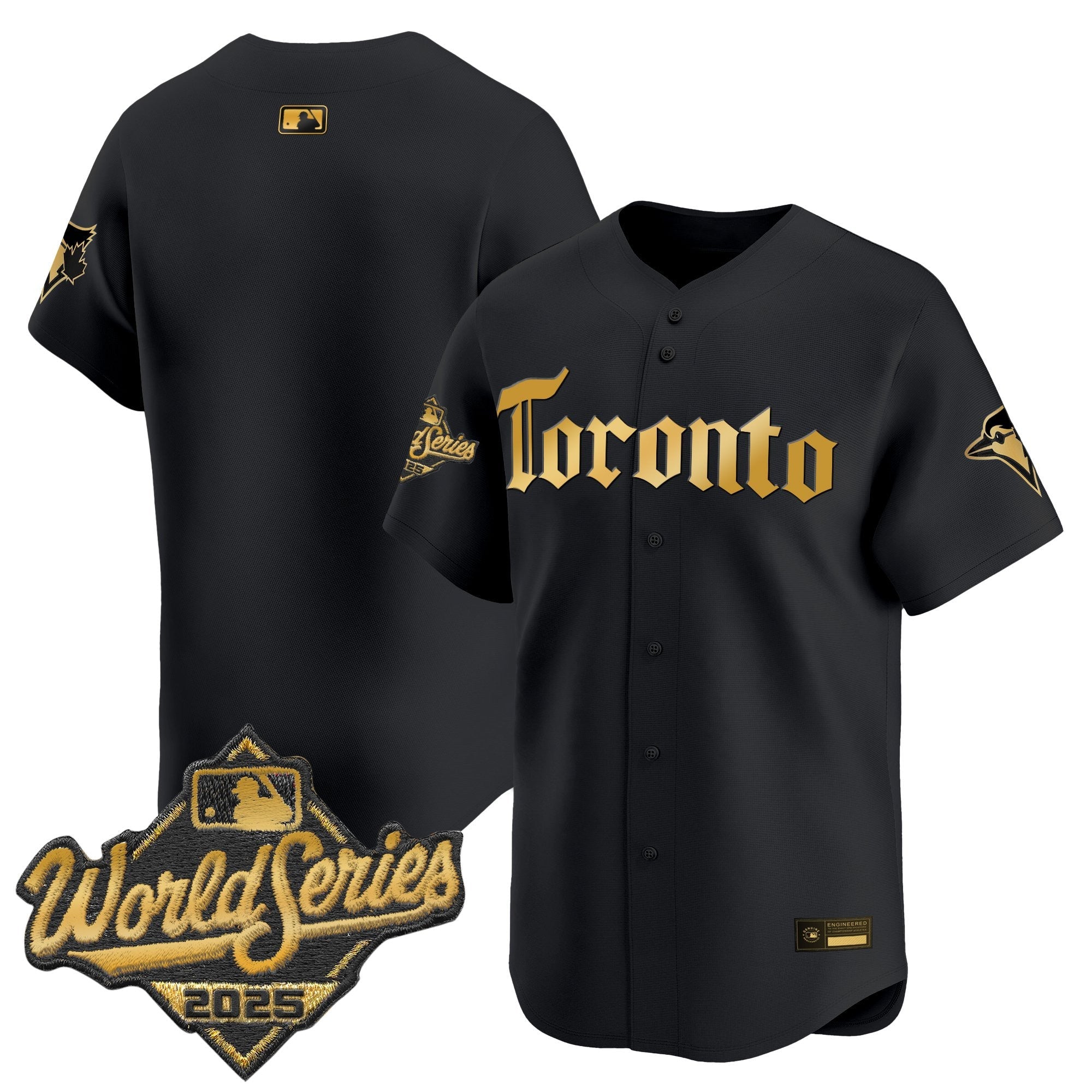 Men's Toronto Blue Jays 2025 World Series Vapor Premier Limited Jersey - Gothic North Edition - All Stitched