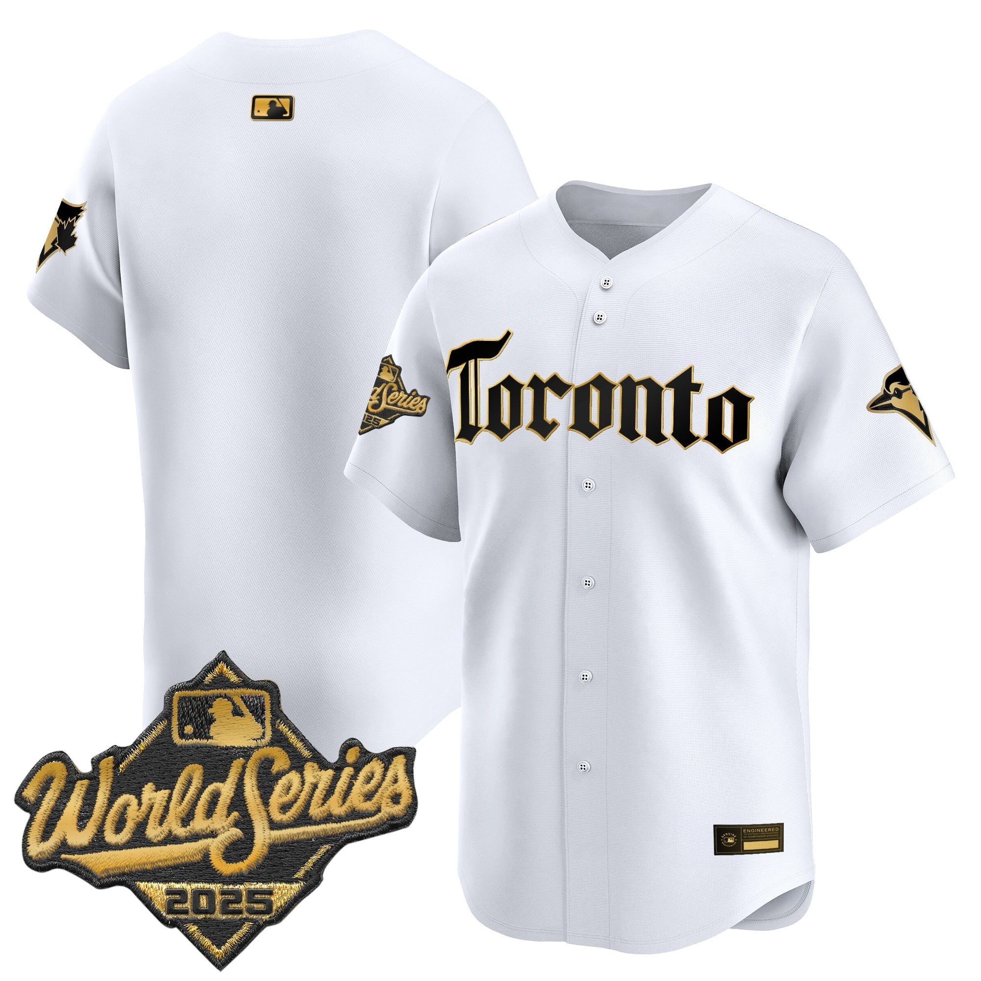 Men's Toronto Blue Jays 2025 World Series Vapor Premier Limited Jersey - Gothic North Edition - All Stitched